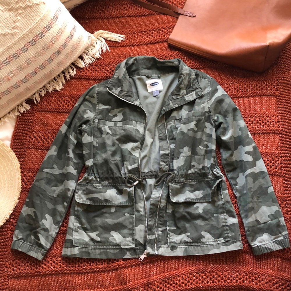 Old Navy camo utility jacket